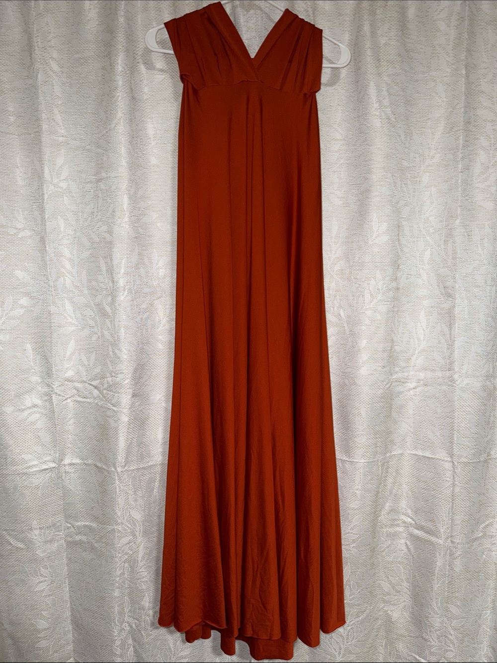 Azazie Maxi Dress in Burnt Orange